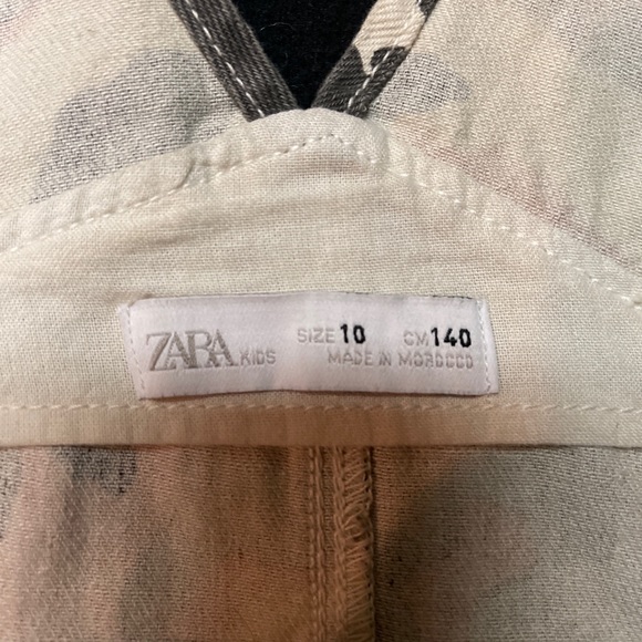 Zara Girl Camo Pink Overall Dress Size 10/140 Cm - Picture 7 of 10